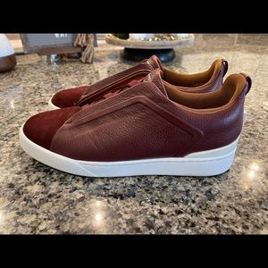 Ermenegildo Zegna "Triple-Stitch" Slip-On Sneaker